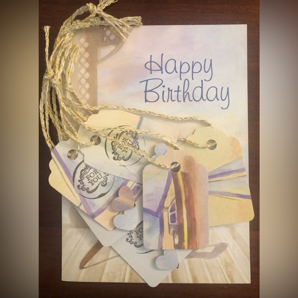 Birthday Card & 6 handcrafted specially designed gift tags along with Envelope - Picture 13 of 16